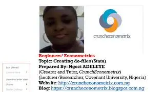 (Stata13):Create a Log File 