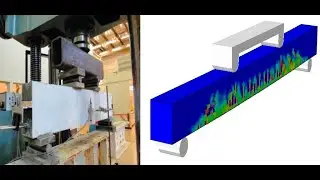 Abaqus Tutorial: Four points bending Test of RC beam using Concrete Damage Plasticity model.