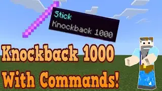 How to create KNOCKBACK 1000 with Commands on Minecraft: Bedrock Edition!