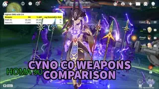 Cyno Weapons Comparison - Genshin Impact