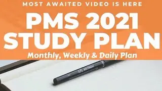 Study Plan for PMS 2021