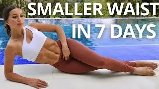 SMALLER WAIST IN 7 DAYS | ABS Workout Challenge / No Equipment