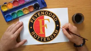 Hoe teken je het Feyenoord-logo - How to draw the Feyenoord logo - FEYENOORD ROTTERDAM