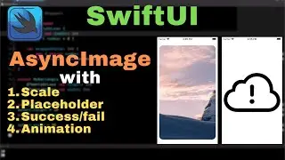 How to use AsyncImage in SwiftUI with scale, placeholder, phase and transaction