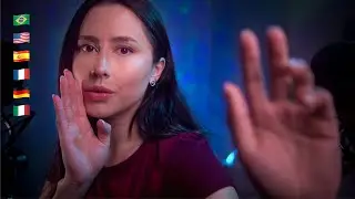 ASMR Visual & whispers for sleep 💤✨ coconut rain, hand movements, light, camera brushing, +