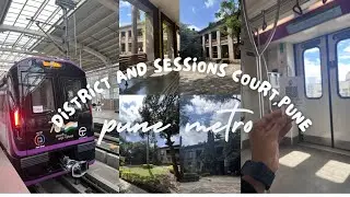 📍Civil court visit || Travelling by Pune Metro || LAW Student