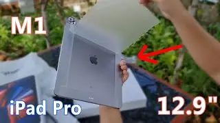 Apple M1 iPad Pro Unboxing | Very beautiful and very strong!! 120Hz Liquid Retina XDR display