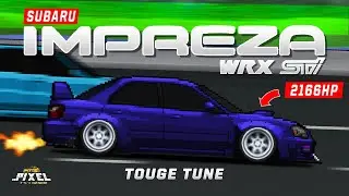 PIXEL CAR RACER - SUBARU IMPREZA WRX STI TOUGE TUNE *2166 HP*