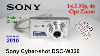 2010 Sony Cyber shot DSC-W320 - CCD Digital Camera