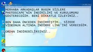 PHOTOSCAPE'NİN İNDİRİLİMİ VE KURULUMU - 2017
