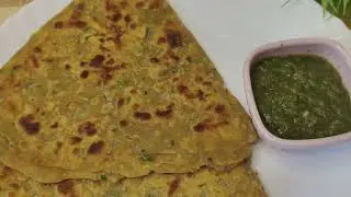 Leftover Dal Paratha With Coriander Tomato 🍅 Chutney ❤️❤️👌👌
