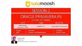 Oracle Primavera P6- Live Training Session 2