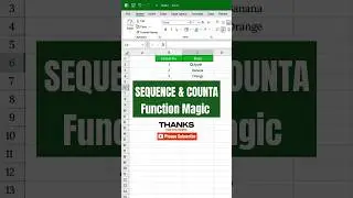 SEQUENCE & COUNTA Formula Magic: Auto Serial Numbers in Excel!