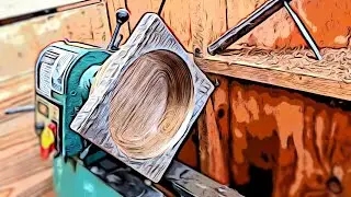 Woodturning Project #24 - Solid Oak hard as a Rock!