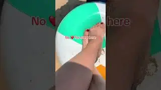 Virginia Beach relaxing with my beachball 