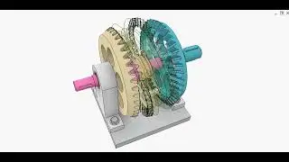 Nutation bevel gear drive 2