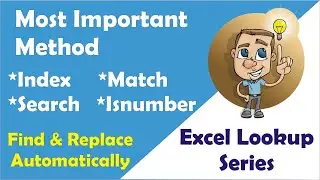 Important method of Index and Match function in Microsoft Excel | Find and Replace required results