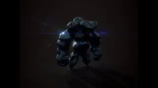 Stylized Golem (optimized for animations) - ZBrush & Substance Painter