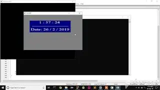 Digital Clock in C by using graphics