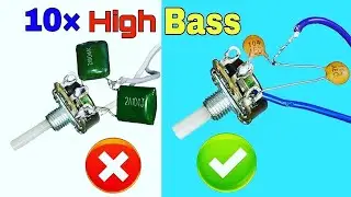 How to increase Bass on Subwoofer using Capacitor at home !!!