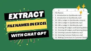 Extract All File Names in Excel from a specific folder Using CHAT GPT
