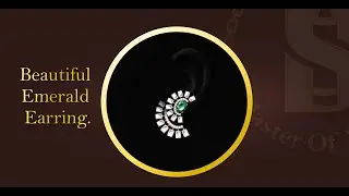 Beautiful Diamond Earring || Corel Draw || Jewellery Design