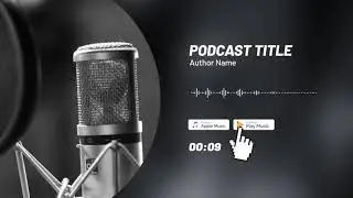 Make podcast audio visualizer animation
