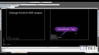 Short Information modify Tags in DXF output in Tekla Structures