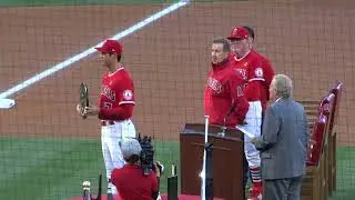 20220510- Shohei Ohtani 2021 MVP award @Angels Stadium