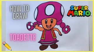 How to draw Toadette ✏️ Super Mario
