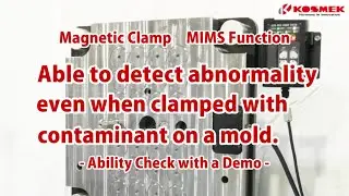 【KOSMEK】 Magnetic Clamp (MAG) | Able to determine the existence of contaminants by clamping force.
