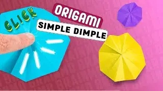 How to make ORIGAMI SIMPLE DIMPLE [origami fidget toy TikTok Compilation]