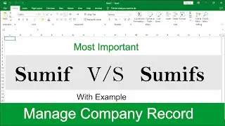 Sumifs Formula in Excel | Sumif Function | Sumifs Function