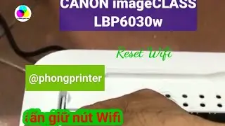 How to Reset Wifi - Canon Printer LBP6030w 