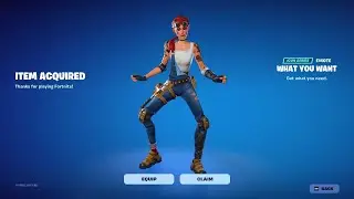 NEW What You Want Emote + NEW Skin!