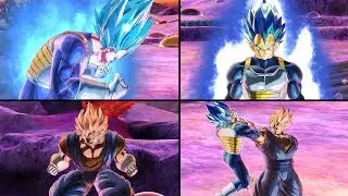 DBXV2: Anime Style SSBE Vegeta Transformation & Vegito(Buu inside) MOD