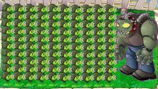99 Gatling Pea vs Dr.zomboss  || plants vs zombies 