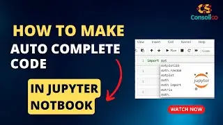 Auto Code Completion in Jupyter Notebook | Code Suggestions