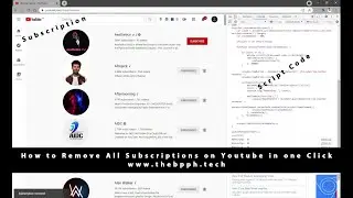 How to Remove All Subscriptions on Youtube || unsubscribe all YouTube channel in one click