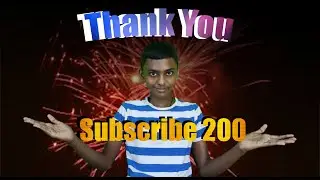 Thank you for Subscribe 200 in SL Avamer you tube channel | SL Avamer