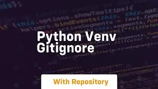 python venv gitignore