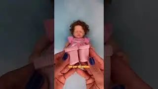 A mini bebê reborn de silicone sólido mais fofa que você vai ver 😍❤️