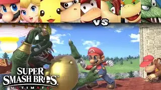 Super Smash Bros Ultimate Team Mario vs Team Bowser #29