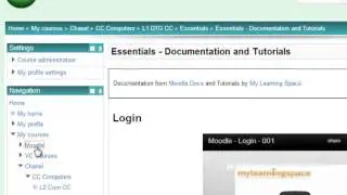 Navigating the WeLCom Moodle2.3
