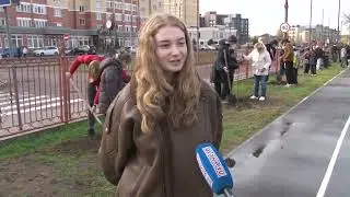 Republican cleanup day at Secondary School No. 9 in Brest