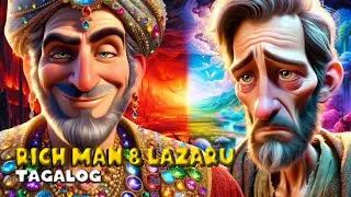 RICH MAN & LAZARUS | BIBLE STORY | TAGALOG VERSION | AI ANIMATION