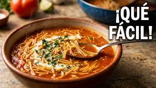 Como hacer sopa de fideo facil y rica