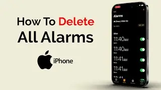 How To Delete All Alarms On iPhone?