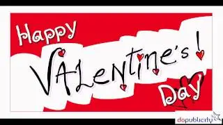 Digital Signage Content Template for Valentines Day Greeting
