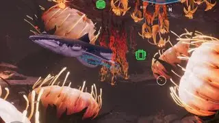 Subnautica BZ Testing Pet Squidshark in Anemone Caves